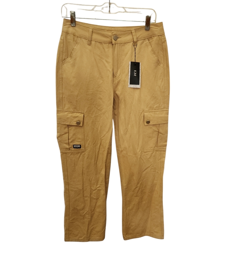 NWT Women's Khaki SCEDO EM Cargo Pants Size Small